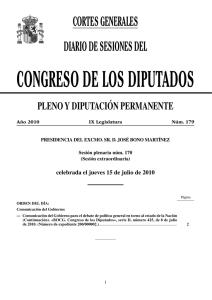 15 de julio - Congreso de los Diputados