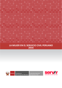 Informe "La Mujer en el Servicio Civil Peruano"