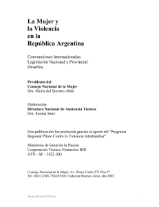 La Mujer y la Violencia en la República Argentina