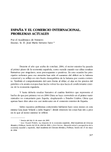 españa y el comercio internacional. problemas actuales