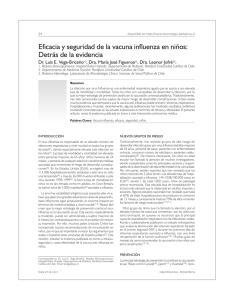 Eficacia y seguridad de la vacuna influenza en niños: Detrás de la