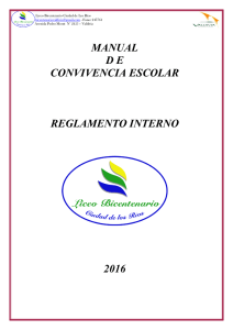 manual de convivencia escolar reglamento interno 2016