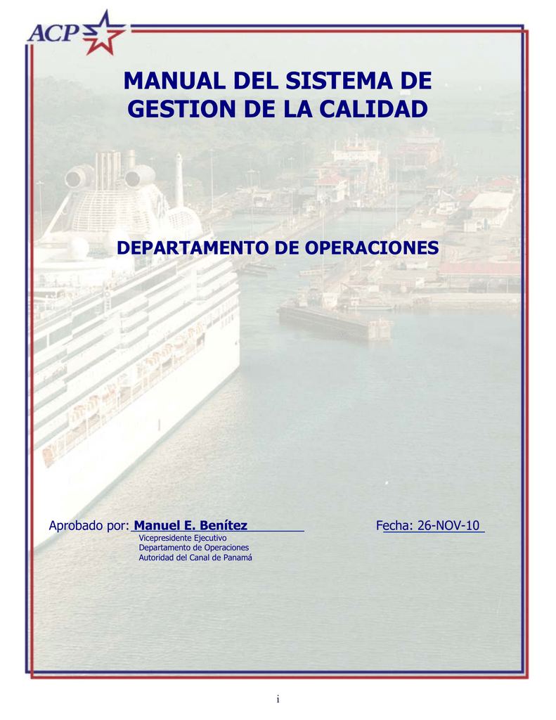 Manual Del Sistema De Gestion De La Calidad