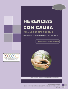 HERENCIAS CON CAUSA DIRECTORIO OFICIAL 2015-2016