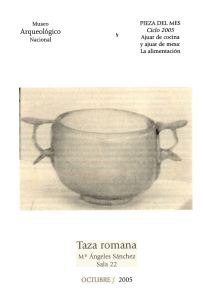 Octubre Taza romana - Museo Arqueológico Nacional