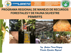 Programa Regional de Manejo de Recursos Forestales y