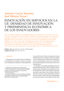 innovación en servicios en la ue: densidad de