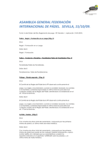 asamblea general federación internacional de pádel. sevilla, 15/10/09.