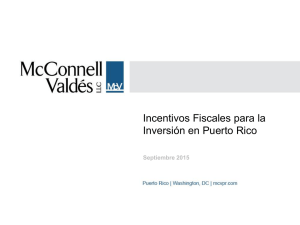 Incentivos Fiscales para la Inversión en Puerto Rico