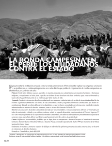 LA RONDA CAMPESINA EN EL PERú: LOS CIUDADANOS