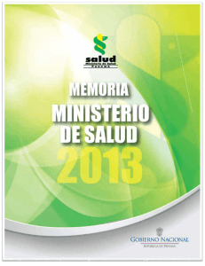 Memoria 2013 - Ministerio de Salud