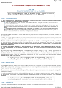 L 1/1973 de 1 Mar. (Compilación del Derecho Civil Foral) TITULO V