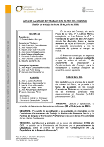 28/07/2009 - Consejo Económico y Social de Canarias