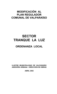 Sector Tranque La Luz - Municipalidad de Valparaíso