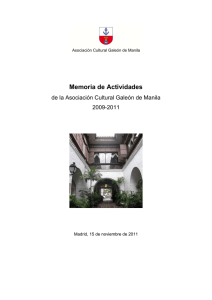 Memoria Actividades _sin proyectos_ 2009-2011