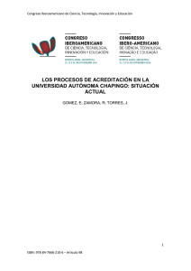 los procesos de acreditación en la universidad autónoma