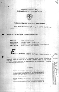 REPÚBLICA DE COLOMBIA RAMA JUDICIAL DEL PODER