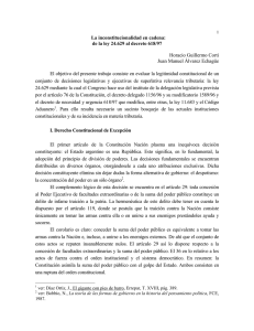 "La inconstitucionalidad en cadena: de la ley 24.629 al decreto 618