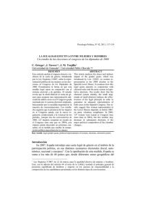 La igualdad efectiva entre mujeres y hombres. Un estudio de las