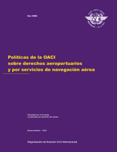 Políticas de la OACI sobre derechos aeroportuarios y por