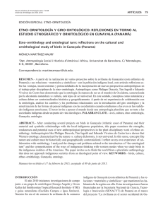 etno–ornitología y giro ontológico