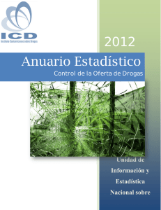 Anuario Estadístico Control de la Oferta Costa Rica 2012