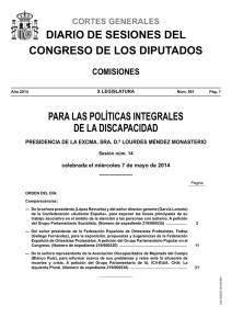 diario de sesiones del congreso de los diputados comisiones