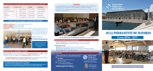 Programa del Aula permanente de Mayores del curso 2016/17