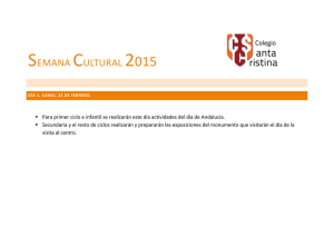 semana cultural 2015 - Colegio Santa Cristina