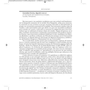 González Enciso, Agustín (2012) El nacimiento del Capitalismo en