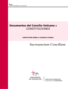 Sacrosanctum Concilium - Misioneros de Guadalupe