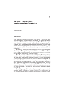 Racismo y vida cotidiana: las t&aacute;cticas de la defensa &eacute;tnica