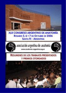 xliii congreso argentino de anatomía asociación