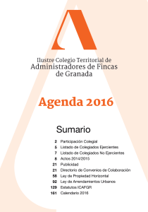 Granada - Consejo General de Colegios de Administradores de