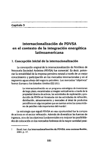 Internacionalización de PDVSA en el contexto de la