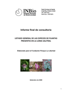INBIO-Informe Loma Salitral - Sistema de Naciones Unidas