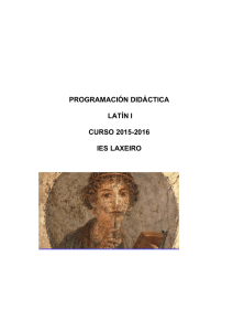 programación didáctica latín i curso 2015