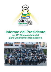 Informe del Presidente