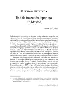 Red de inversión japonesa en México