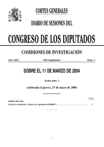 Sesión de constitución - Congreso de los Diputados
