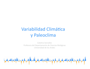 Variabilidad ClimáDca y Paleoclima