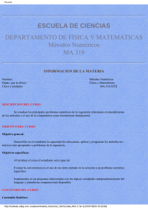 Apuntes De Analisis Numerico (UDLA, Mexico) - U
