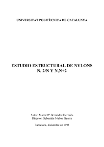 ESTUDIO ESTRUCTURAL DE NYLONS N, 2/N Y N,N+2