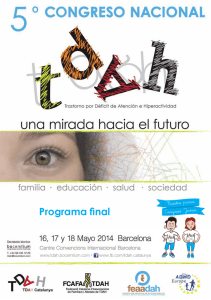 Programa final - Feaadah. Federación española de asociaciones de