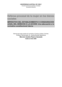 Defensa procesal de la mujer en los bienes sociales