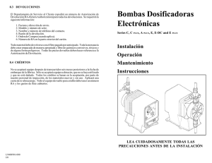 Bombas Dosificadoras Electrónicas