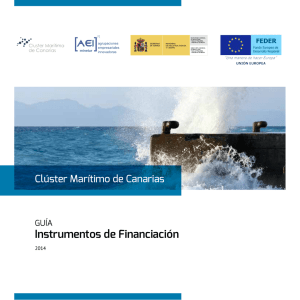 Instrumentos de Financiación - Cluster Marino Marítimo de Canarias