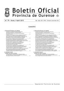 Boletín oficial - Deputación de Ourense