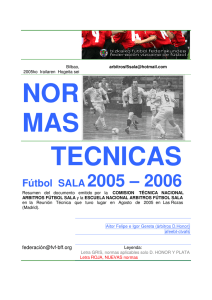 Fútbol SALA 2005 – 2006 - Federación Vizcaína de Fútbol