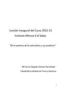 Lección inaugural del curso 2012-13